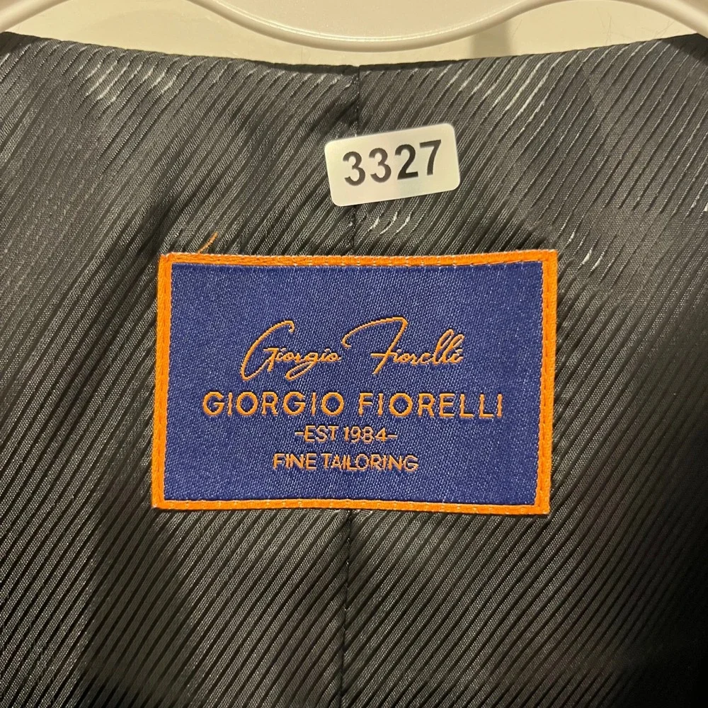 Giorgio Fiorelli Mens Black Satin Formal Suit Vest G47815 Size 38 Regular